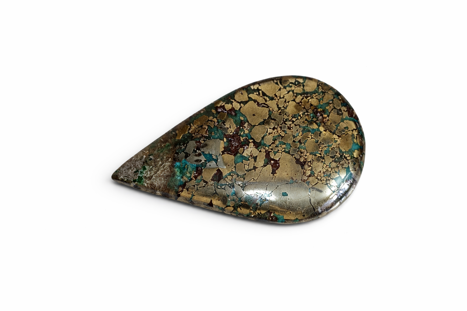 Irani Firoza Kirmani Turquoise Stone with Pyrite - 204 carat (Big Size Firoza) at Rohi Gems
